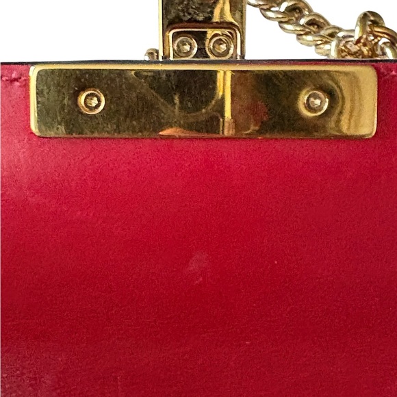 Gucci Padlock chain two way guccissima red leather bag - Picture 14 of 15